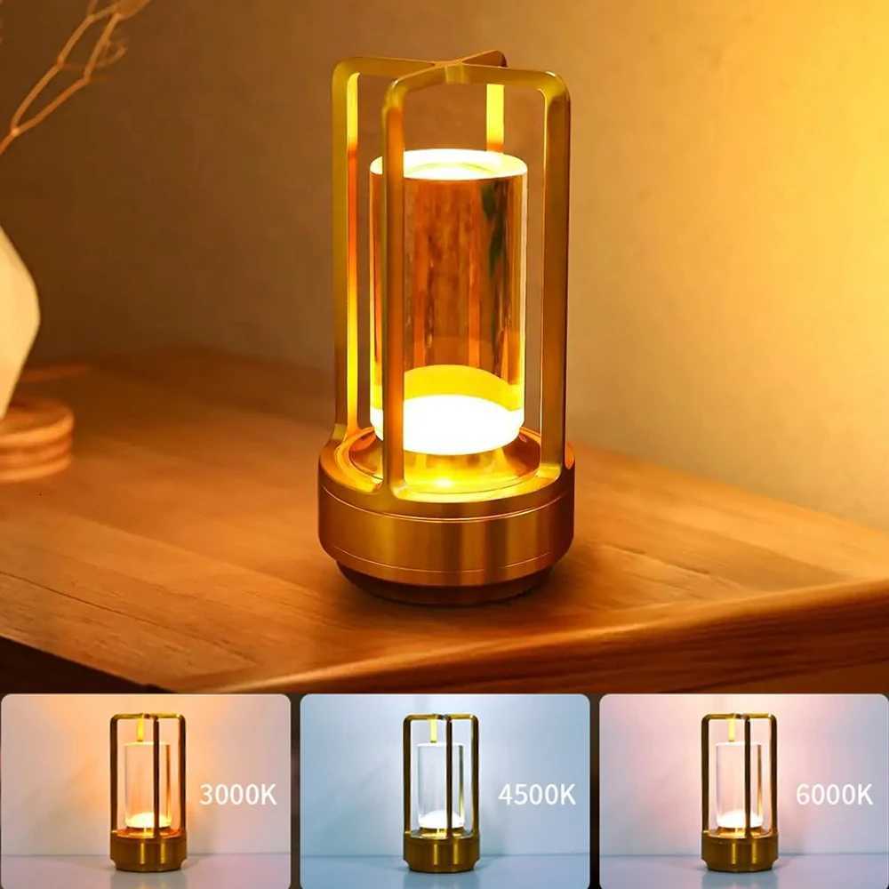 Lantern/lantern Modern Design USB LED Table Lamp Touch Switch Night Light With Rechargeable Battery for Restaurant Hotel Use M251128