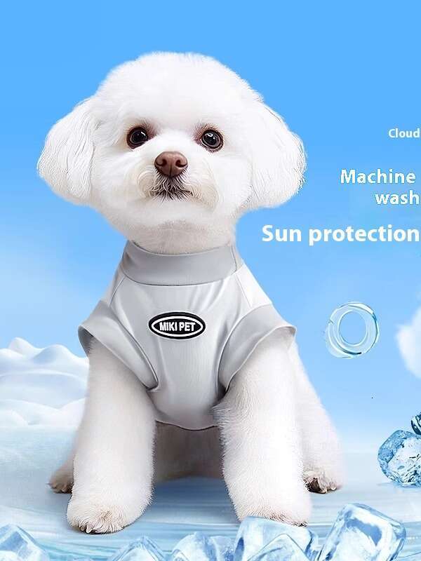 Tank Top Ice Silk Thin Pet Summer Dog Cool Sensation Sunscreen Clothes Compared to Bears