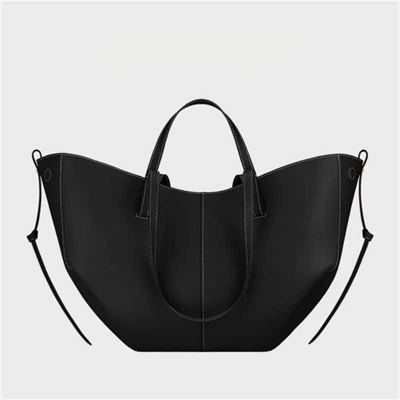 New Womens Big Size Leather Tote Bag Female Niche Large Capacity Wings Handbag Shoulder Bag K251128