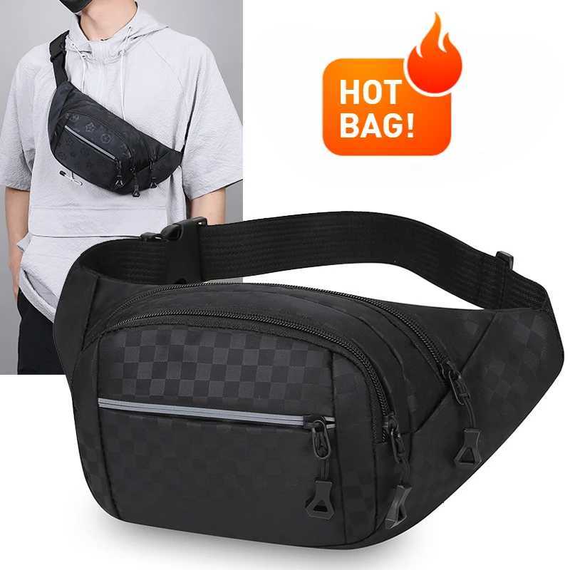 Large Capacity Lightweight and Fashionable Crossbody Baglightweight Mens Waist Bagnew Multi Pattern Single Shoulder Chest BagT251128