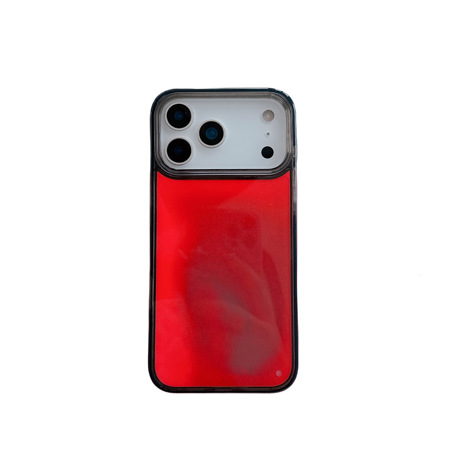 Transparent Luminous Liquid Sand Phone Case iPhone 17 Pro Max Compatible with Apple 16/15/14 Pro Soft Edge Hard