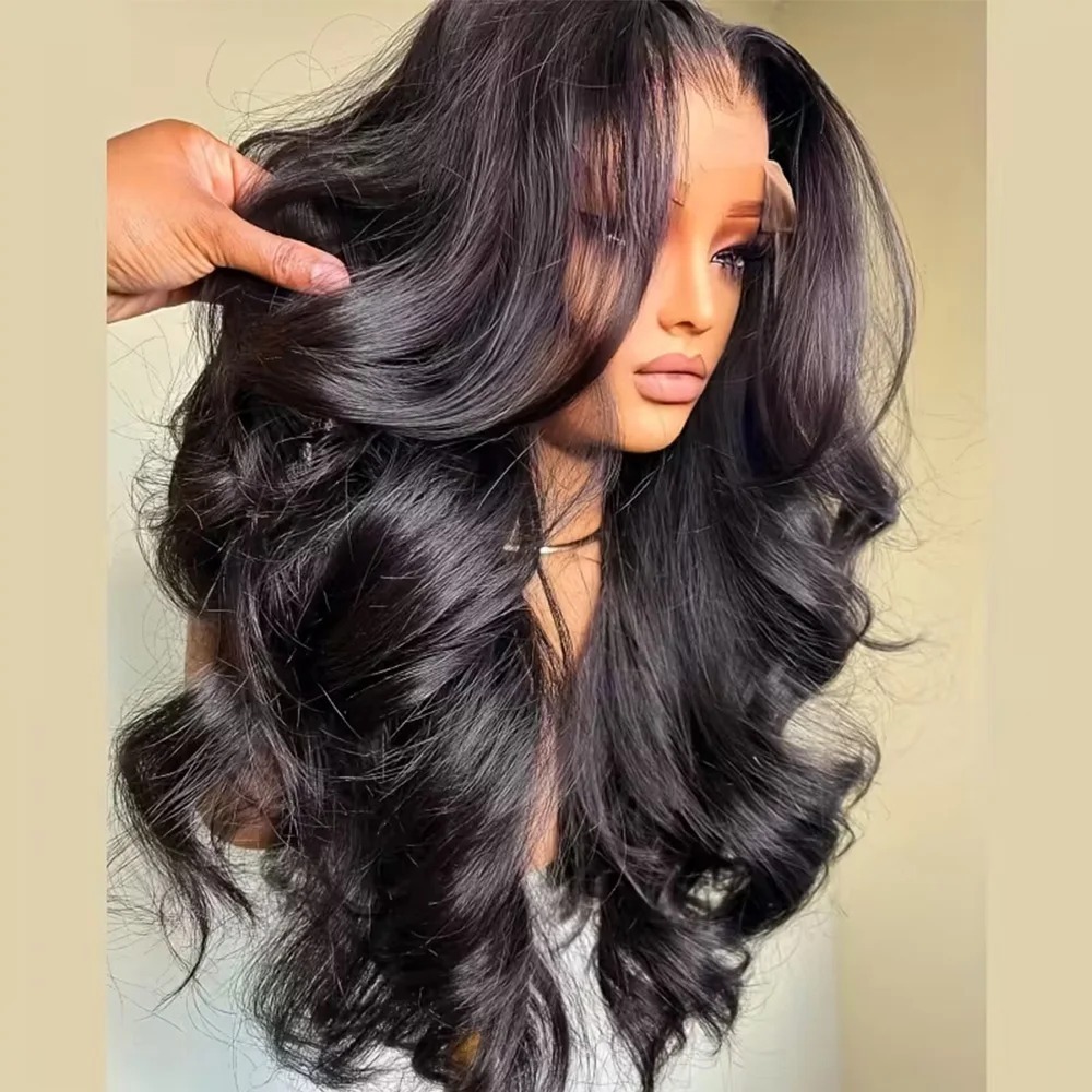 Body Wave Lace Front Wig 13x6 Glueless Hd Lace Frontal Wigs Preplucked Black Natural Human Hair Wig For Women