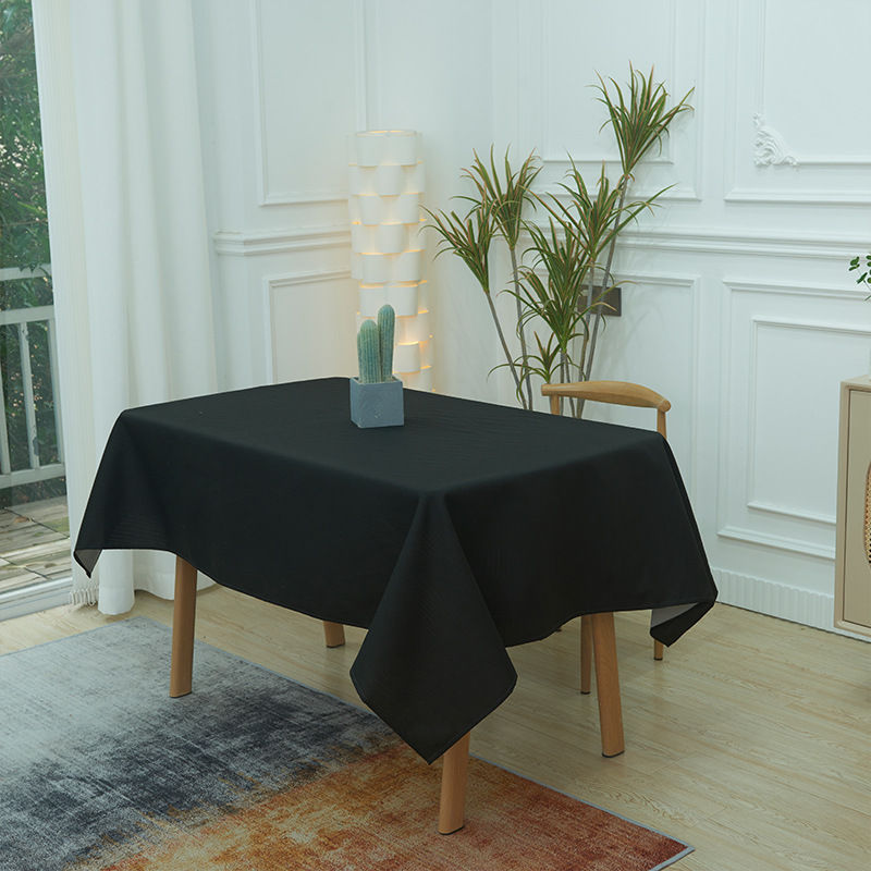 B426 Modern Nordic Style Water Proof Fabric Cafe Table Cloth | Neutral Colors Available