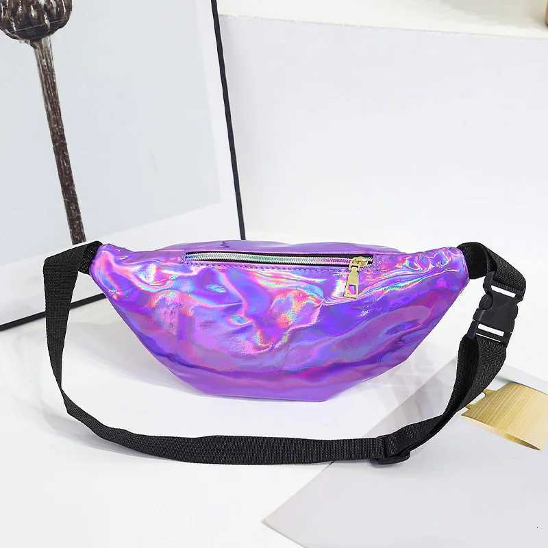 Trendy Personality Womens Waist Bag Laser Cool Lightweight Sport Leisure Female Belt Bag Waist Packs For Outings TravelT251128