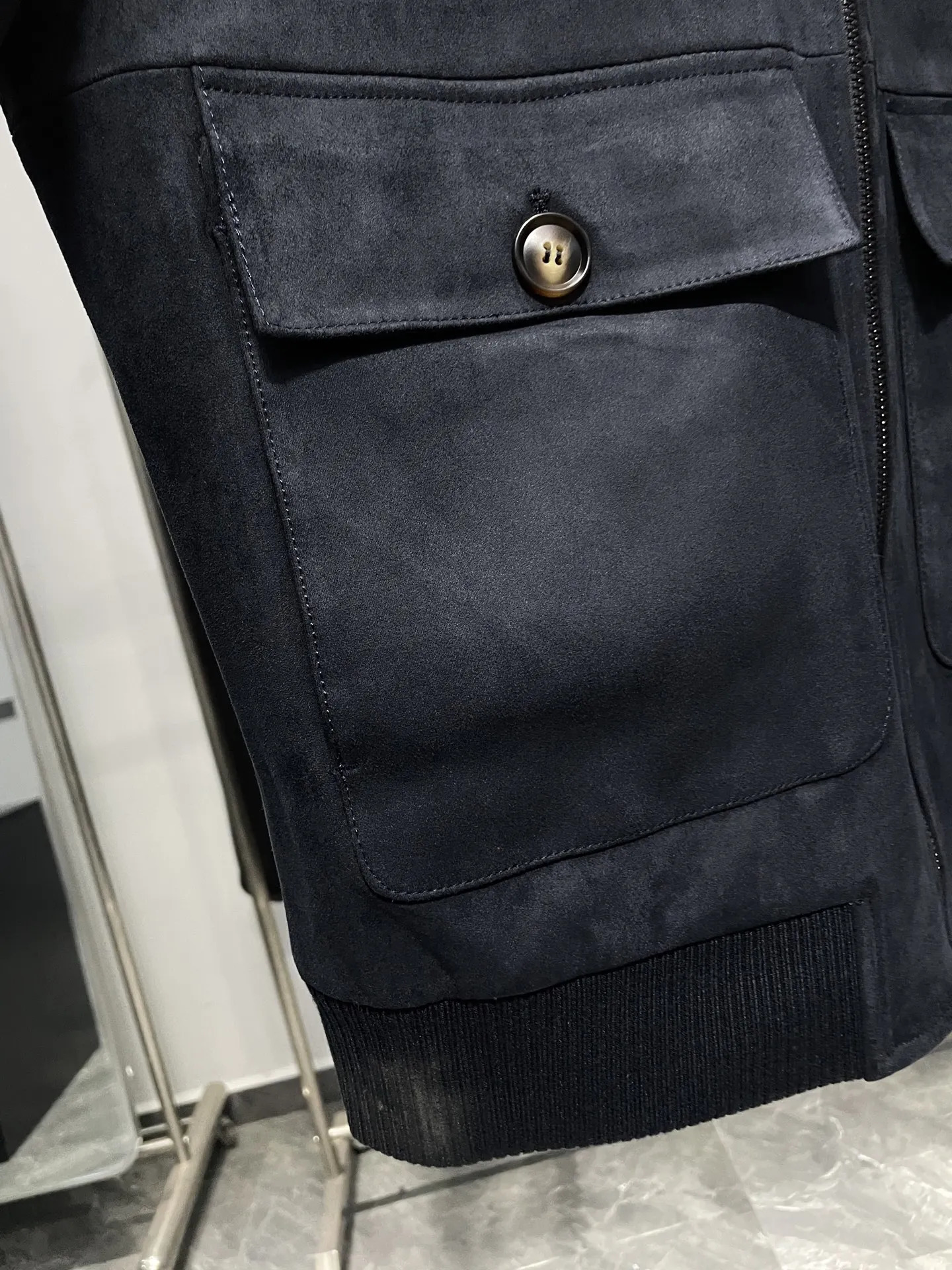 Italian LP mens suede jacket European and American 25 autumn winter lapel business casual 251121