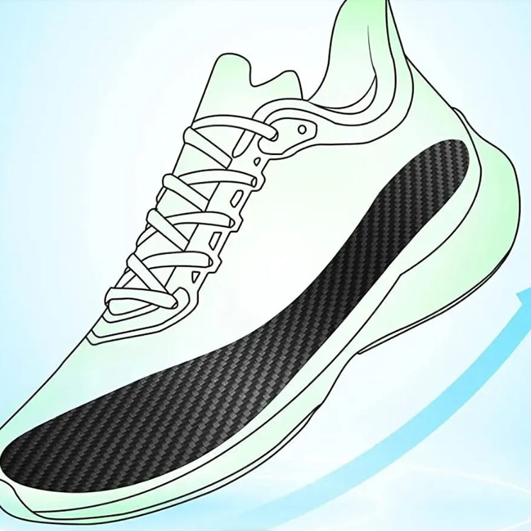 sport carbon plate insole men women unisex shoe pad high elastic shock carbon fiber insole high quality
