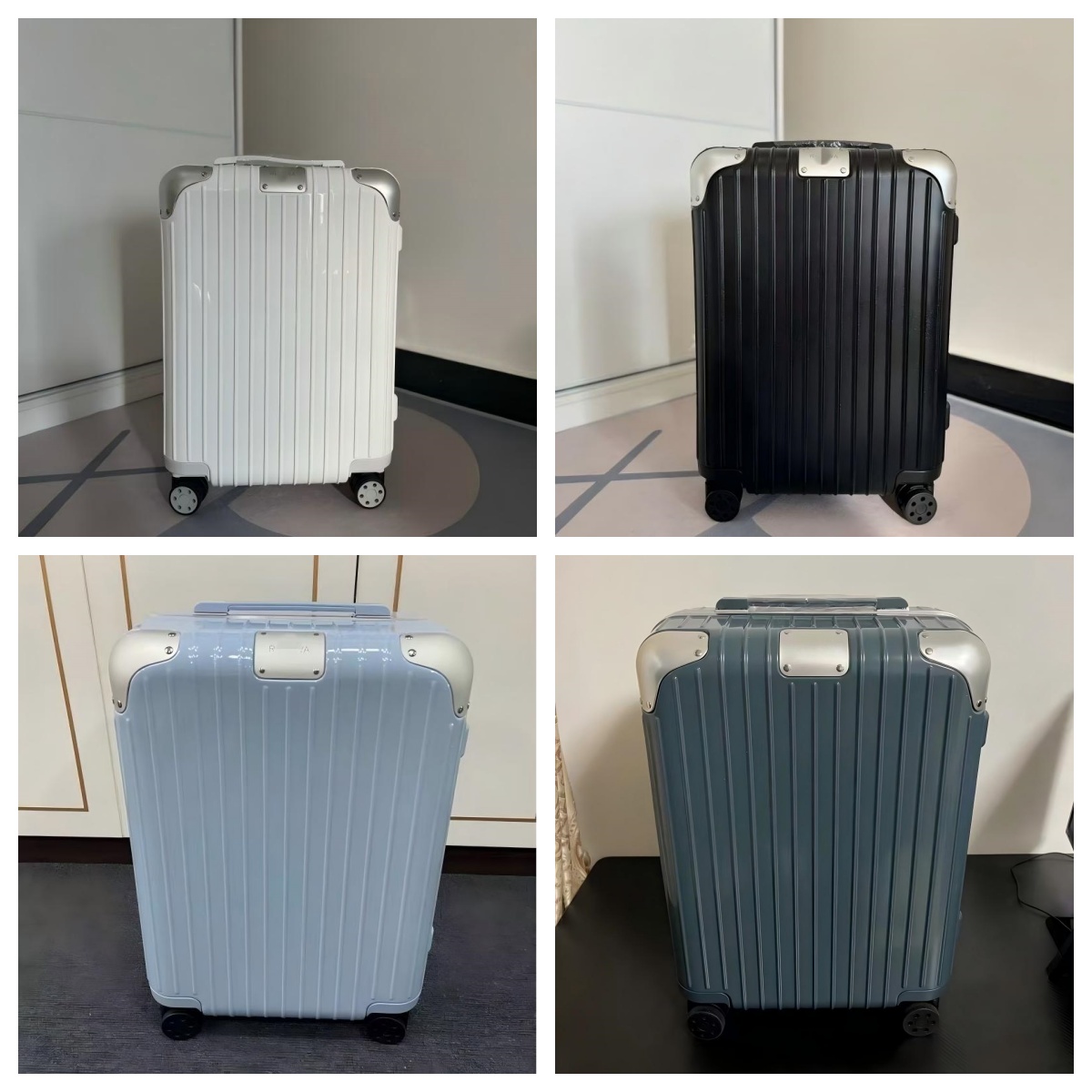 Classic luggage designer luxury luggage multi size aluminum alloy frame&aluminum alloy corner guard with universal wheels