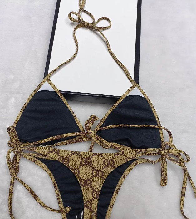 Classic summer sexy ladies letter printed swimsuit ladies