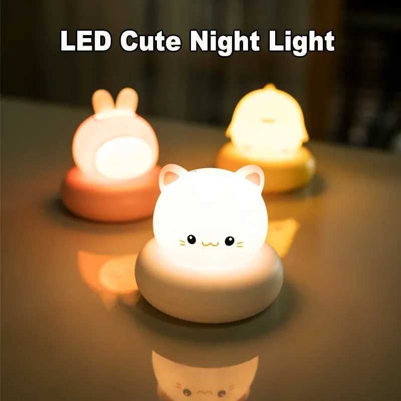 USB Charging Night Light Cute Clap Control Pet Shaped Sleep Lamp Bedroom Decorative Childrens Gift Toy Night Atmosphere Lamp M251128