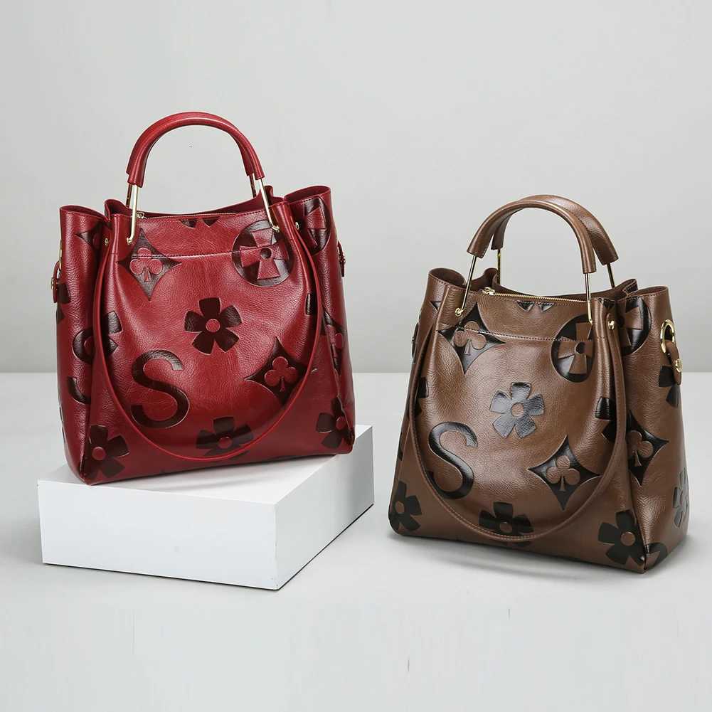 Bucket Bag PU Leather Embossed Handbag Large Capacity Shoulder Bag Crossbody Bag for Women Work Shopping Travel K251128