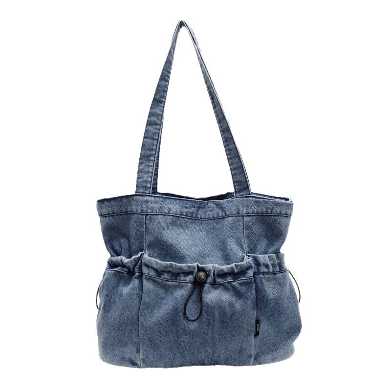 2025 Trendy Extra Large Women's Shoulder Bag - Washable Denim Crossbody Purse for Daily Use, Stylish Casual Tote with Multiple Pockets | Free Shi