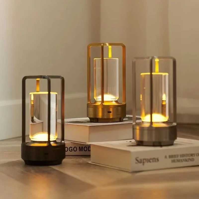 Lantern/lantern Modern Design USB LED Table Lamp Touch Switch Night Light With Rechargeable Battery for Restaurant Hotel Use M251128