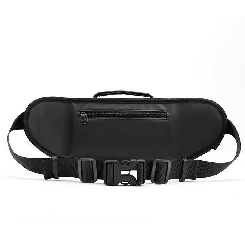 Anti-theft Male Belt Close-Fitting Waist Bags Multi-Functional Hip Bum Reflective Strip Shoulder Bag Men Nylon Fanny Chest PackT251128