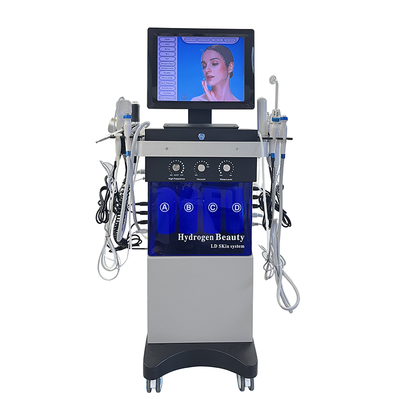 New High Quality Hydro Diamond Microdermabrasion 18 In 1 Facials Deep Cleaning Machine Oxygen Jet Aqua Peeling Beauty Facial Deep Cleaning Acne Remova