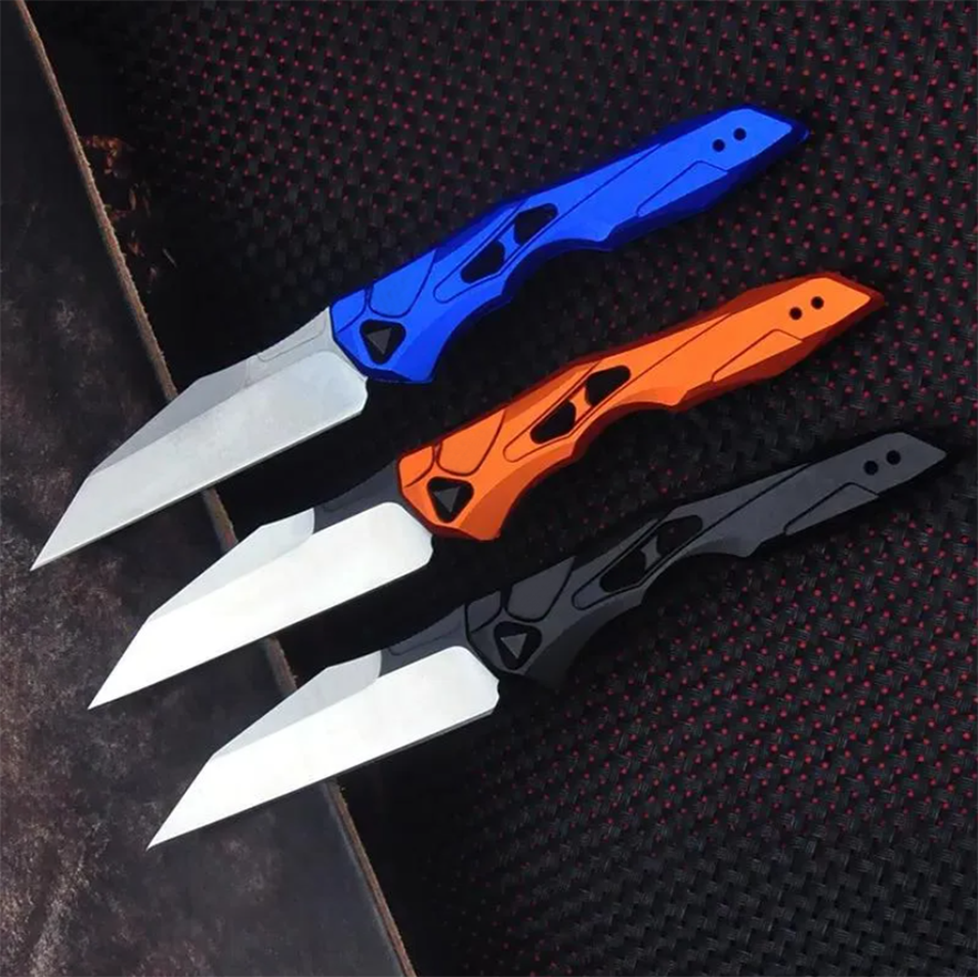 4Models 7650 Launch 13 Folding Knifes 3.5" Two-Tone CPM-154 Blade, Anodized Aluminum Handles EDC Tools Knife