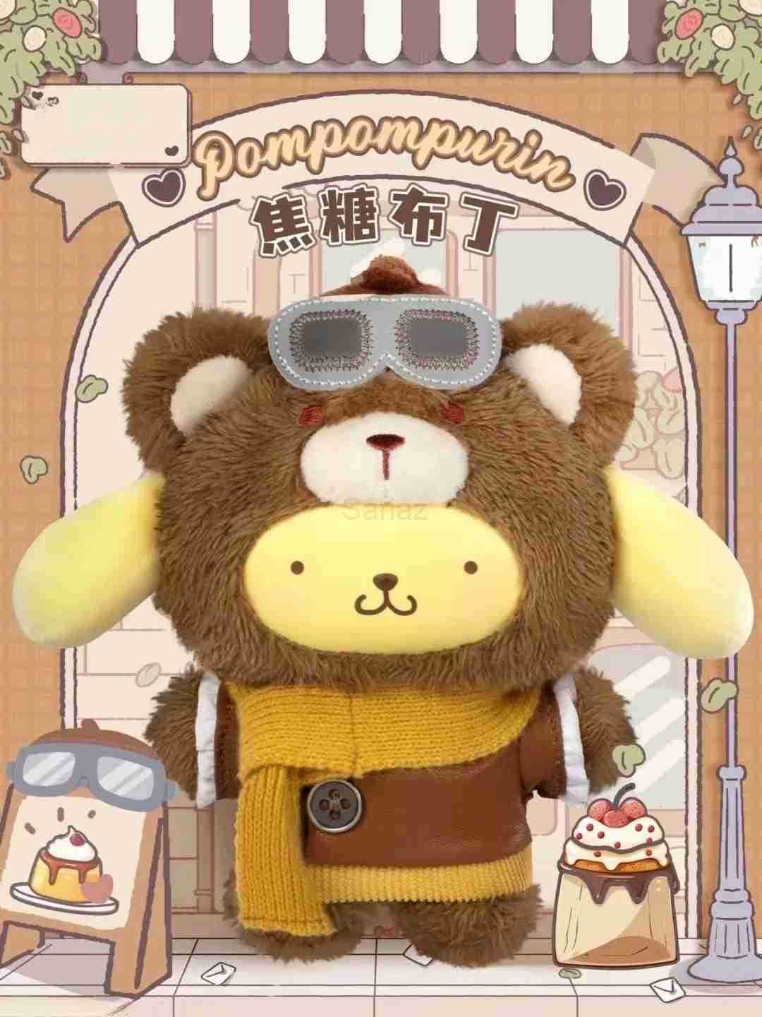 Sanrio NEW British Afternoon Tea Blind Box Hello Kitty Pochacco Kuromi Cute Doll Collection Birthday Gift for Girls H251217