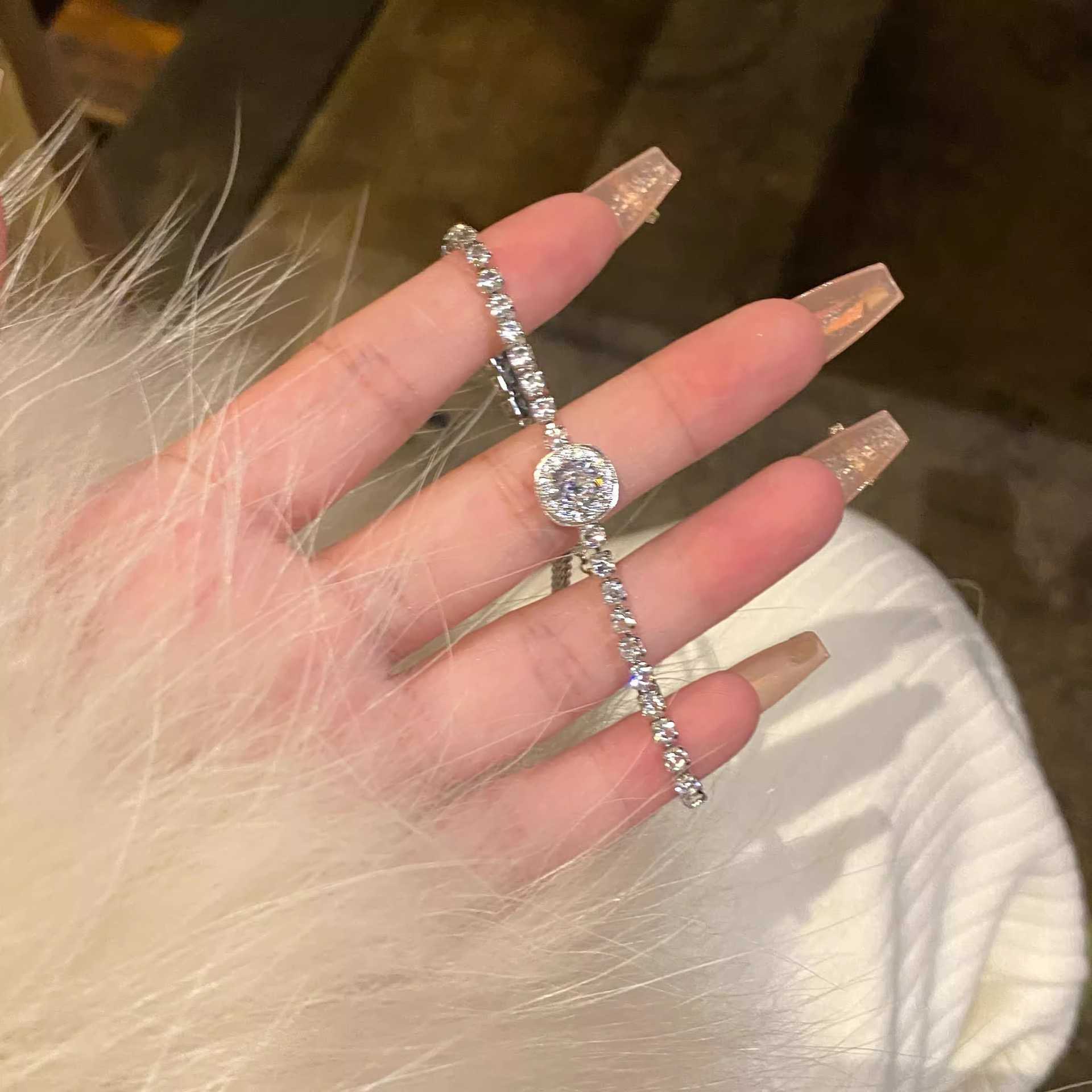 Fashion cut set stainlESS steel 18K gold-plated anti fading womens personalized series accESSories Y250408