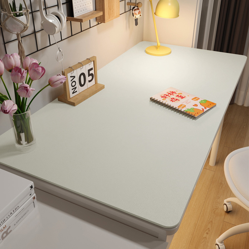 B438 ring protection eye desk mat student leather solid color coffee table mat oil proof table cloth study computer desk mat non-slip