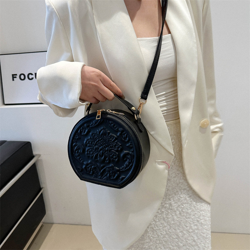 Trendy 2025 PU Circle Crossbody Bag - Women's Versatile Shoulder Tote Bag | Korean Style Designer Purse with Free Shipping