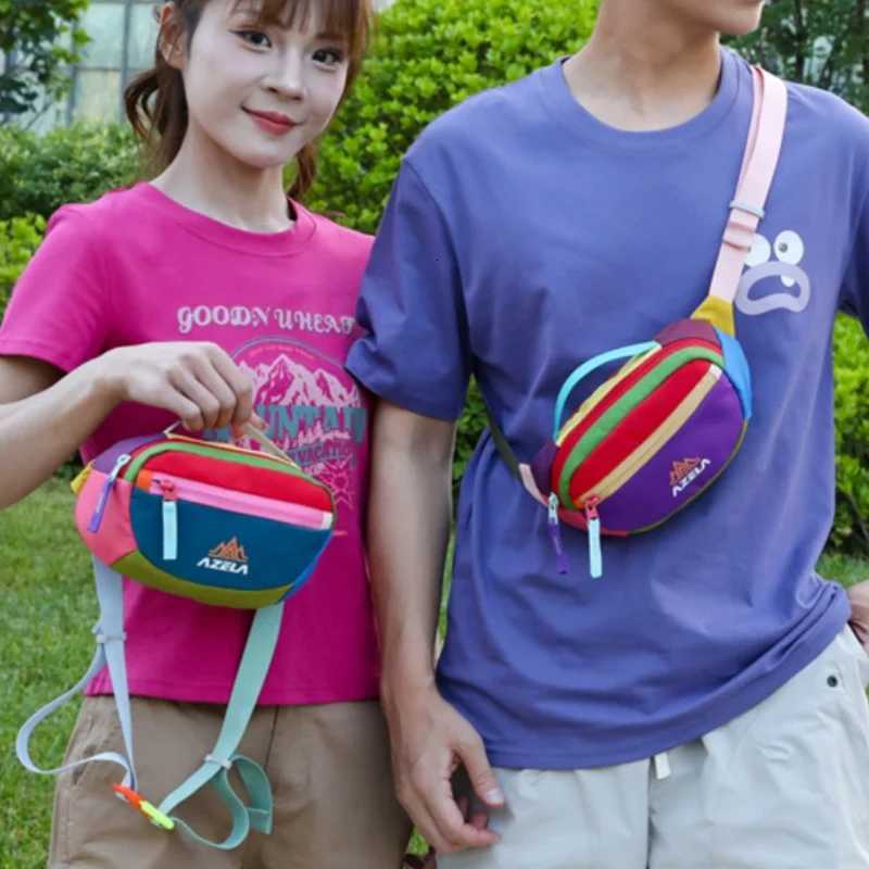 Unisex Outdoor Running Waist Bag Casual Sports Crossbody Bag Large Capacity Oxford Cycling Chest Bag Lightweight Hiking Waist BaT251128