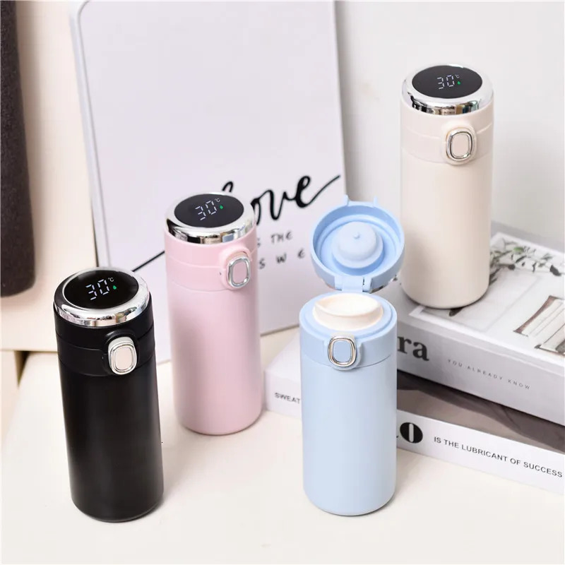 420ML Smart Digital Thermos Cup - Temperature Display Leak-proof Vacuum Flask for Keep Cold Heat Thermal Water Bottle 251128 W260226
