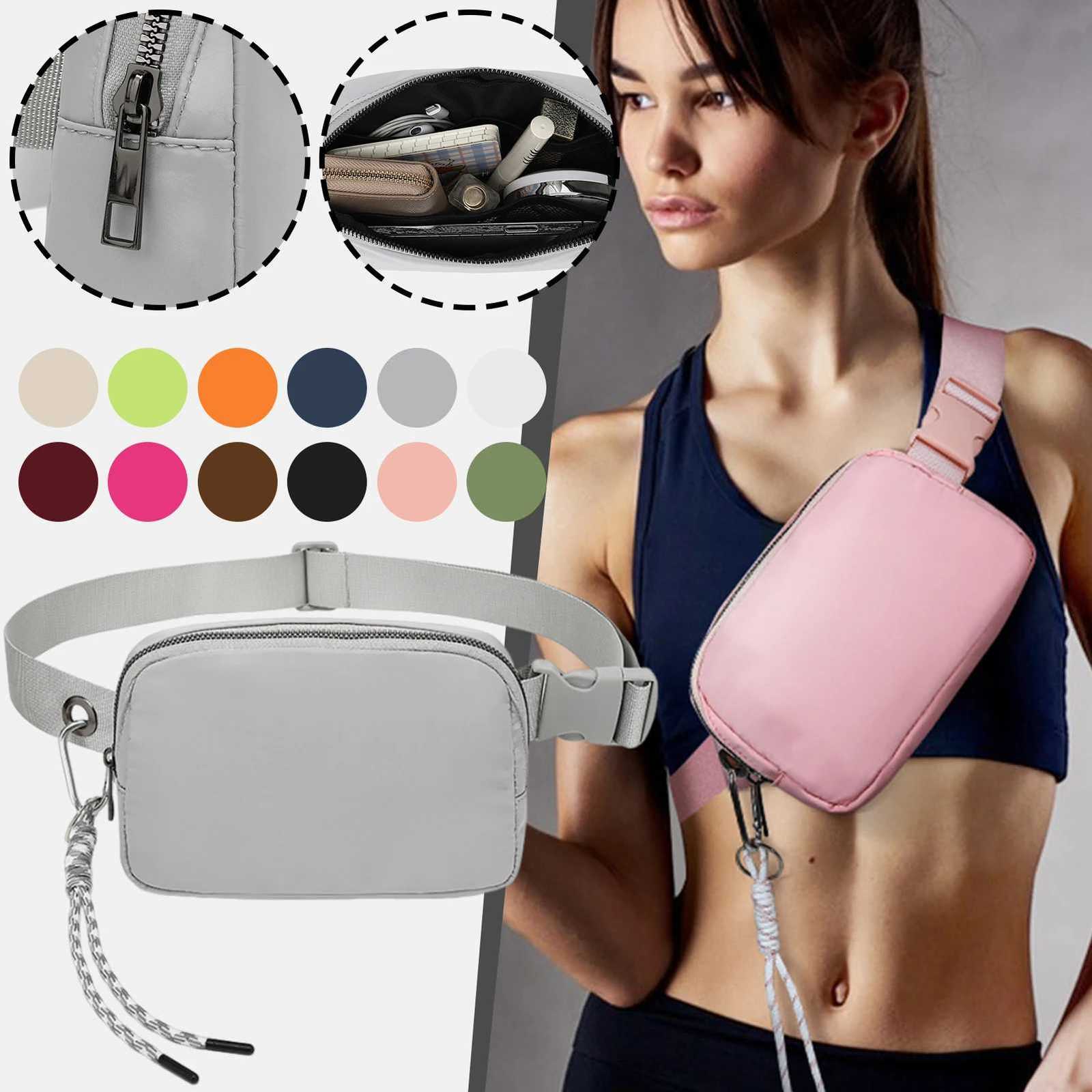 Sport Waist Bag Women Fanny Pack Wide Belt Handbag Shoulder Bag Wallet Pouch Portable Phone Gym Jogging Cross-Body PocketT251128