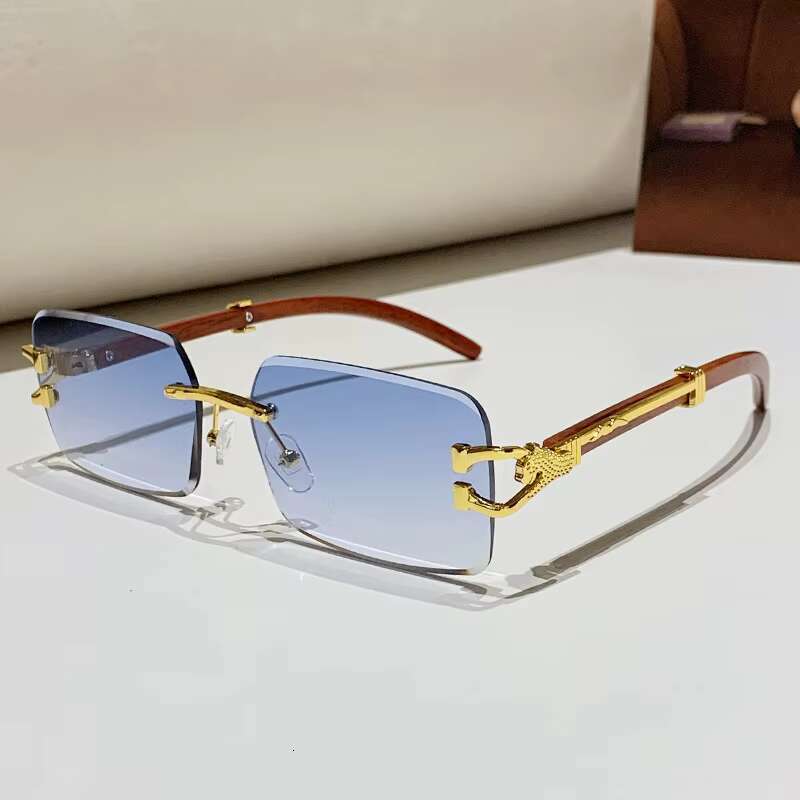 2025elegant designer glasses stylish mens womens framefree sun shades