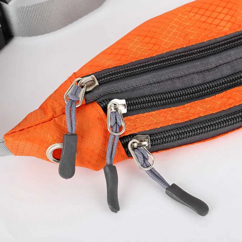1pc Professional Running Zip Bag Waterproof Sports Chest Shoulder Bags Belt Bum Pouch Unisex Waistbag Hiking Outdoor AccessoriesT251128