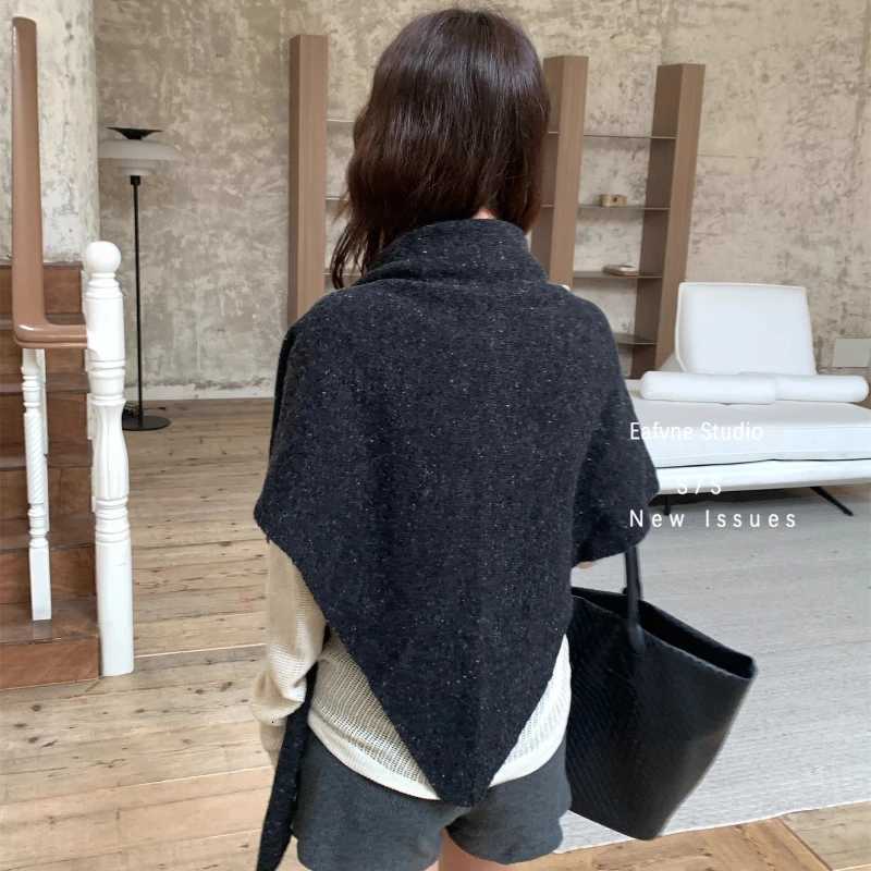 Janese 100 Wool Long Triangle Scaf Elegant Oversized Women Big Shl Knited Scarves Popular trip Party Scarf 180cmXJ251128