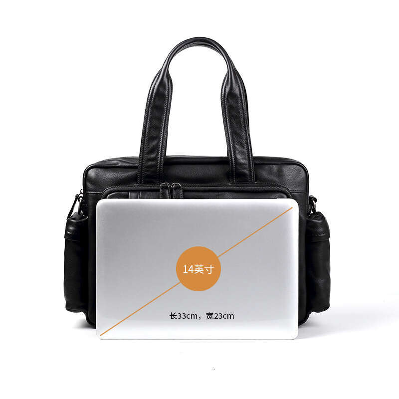 Luxury Bag Designer New Genuine Leather Casual Tote Briefcase Fashion Business Travel Bag Large Capacity Men S Handbag