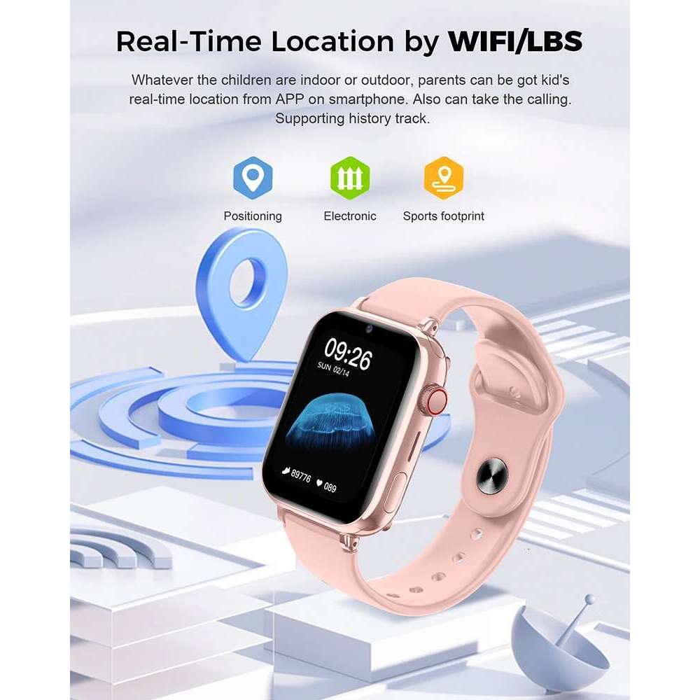 For XIAOMI Watches Call Kids Smart Children GPS SOS Waterproof Smartwatch Clock SIM Card Location Tracker Child Watch