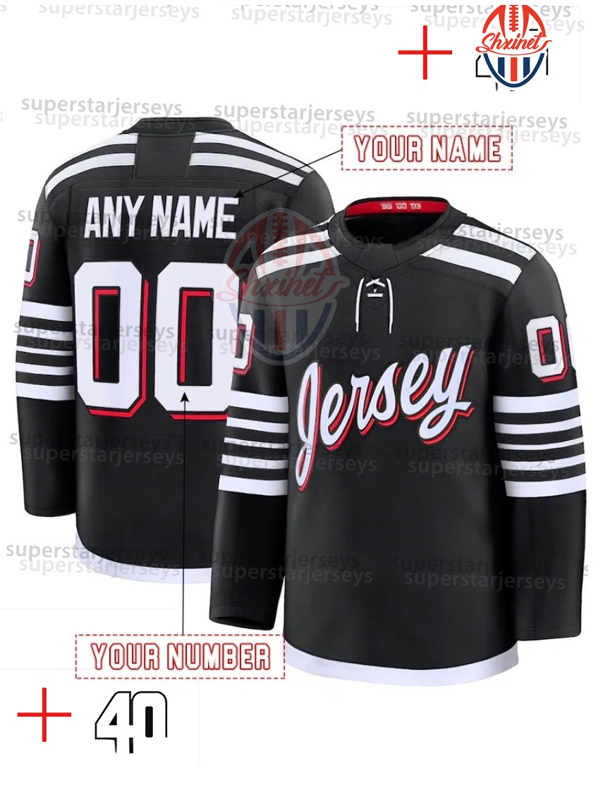 Custom Hockey Jersey Jack Hughes Hischier Bratt Meier Hughes Allen Stitched any Name any Number for Men Women Youth