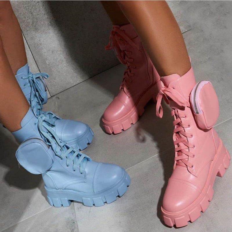 Mid-calf short boots for women, trendy new, British style retro versatile fashion, handsome leather boots short boots factory direct.