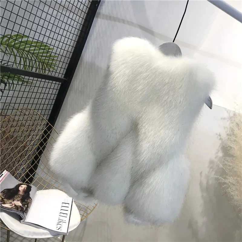 New 2023 Winter Casual Sleeveless Womens Faux Fur Vest Coat Fashion Temperament Versatile Faux Fur Female Tank Top JacketT251128