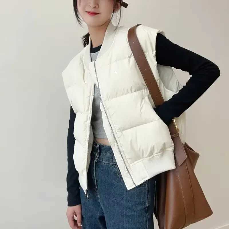 Vests Women Plus Velvet Solid Patchwork Zipper Autumn New Fashion All-match Korean Style Hipster Warm Sleeveless Tops PrevalentT251128