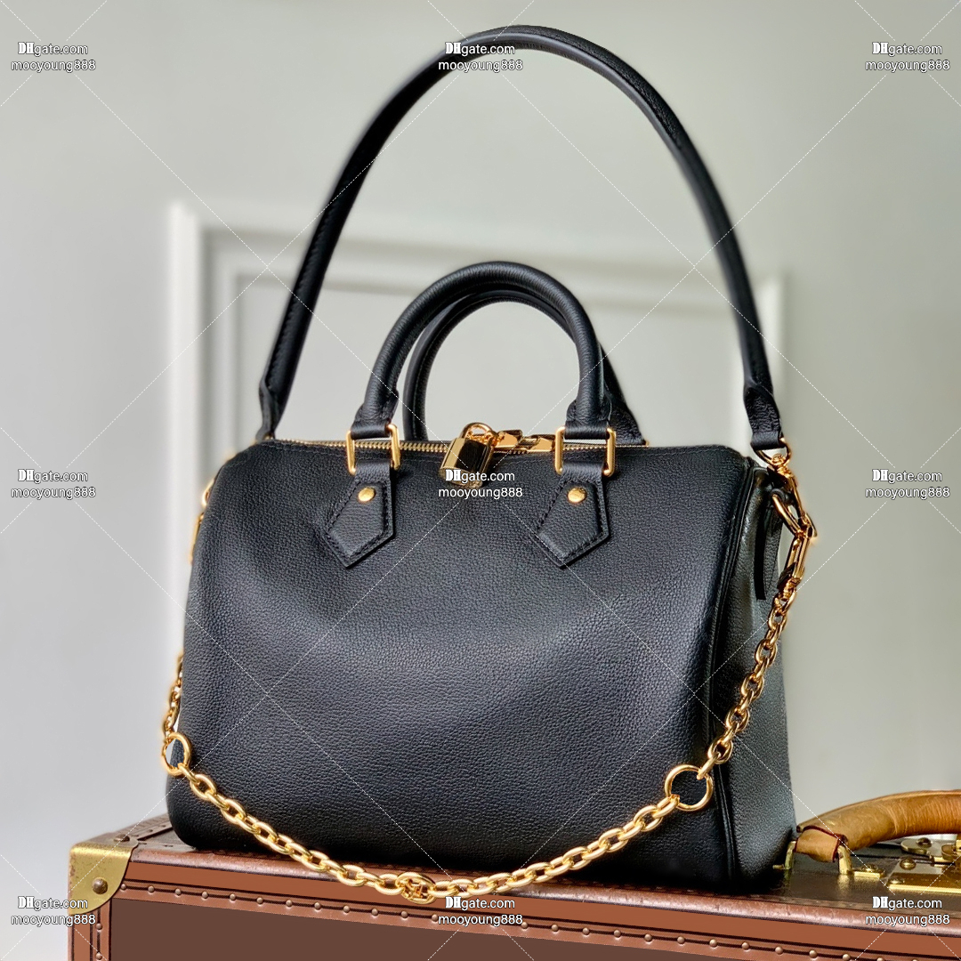 12A Upgrade Mirror Quality Designer Small Shoulder Bag 25cm Handle Handbags for Women Genuine Leather Bag Black Purse with Box M26486
