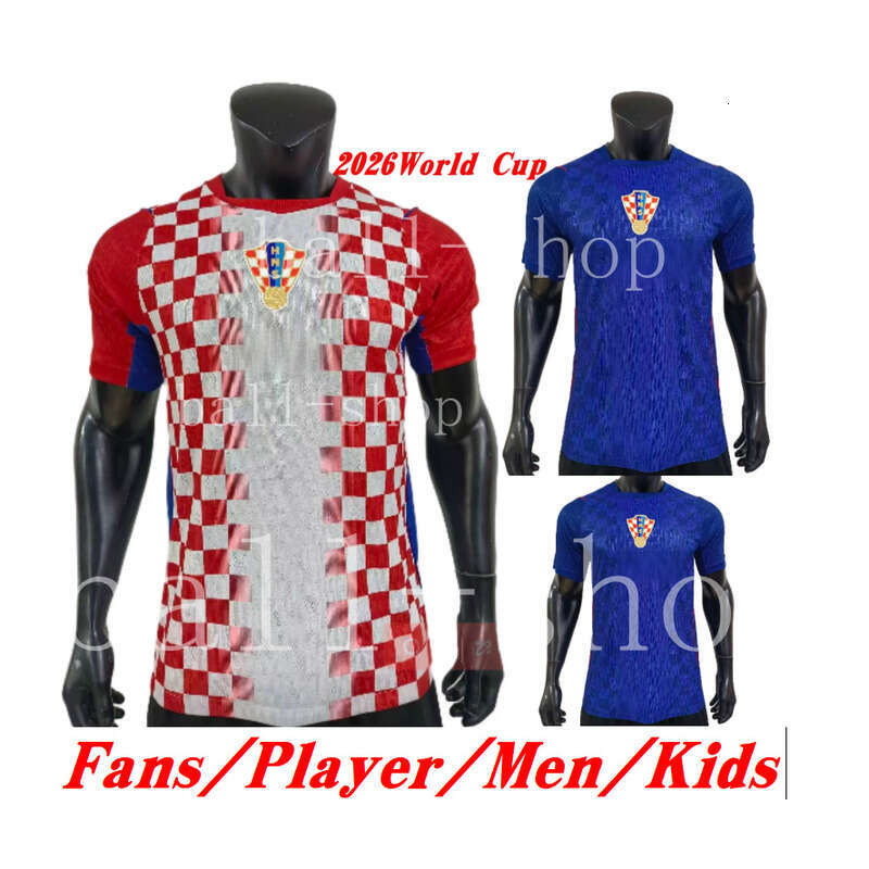 2026 World Cup Croatia National Team New Soccer Jersey Uniform MODRIC KOVACIC PASALIC PERISIC Men Home Away Gk Football Shirt Kids Kit Set 16-4XL