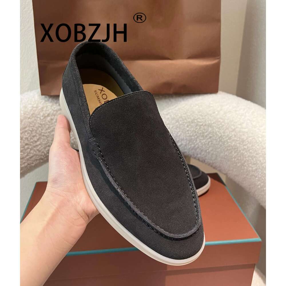 Mocasines Summer Walk Charms Slip on Loafers Shoes 2024 Sneakers Suede Leather Men Comfortably Flats High Quality Size 46