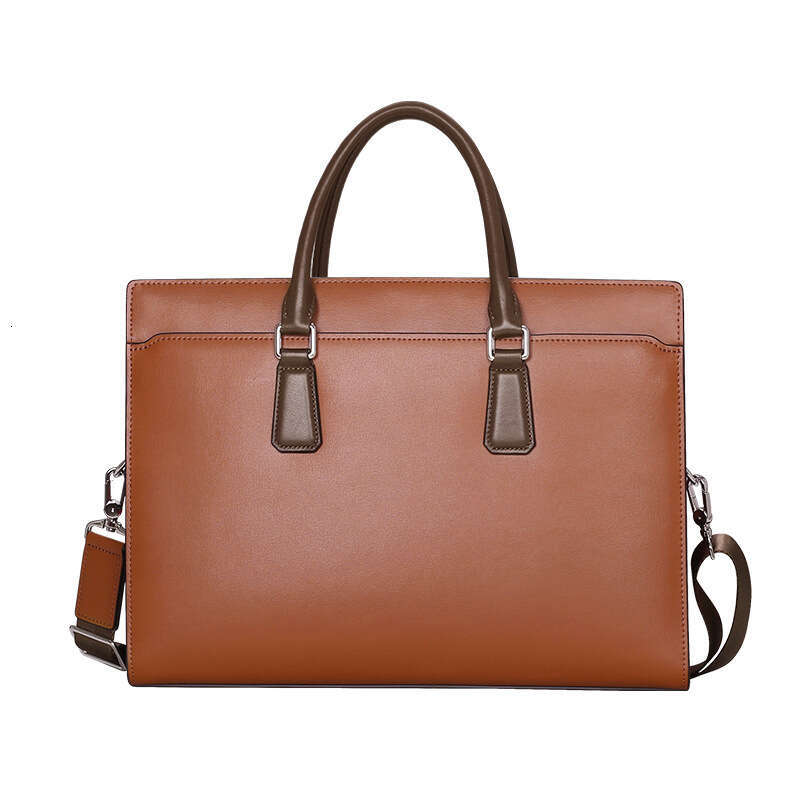 Luxury Bags Designer New Tote Leather Anti-Theft Code Lock Laptop Shoulder Bags Briefcase Top Cowhide Business Men's Cross Body