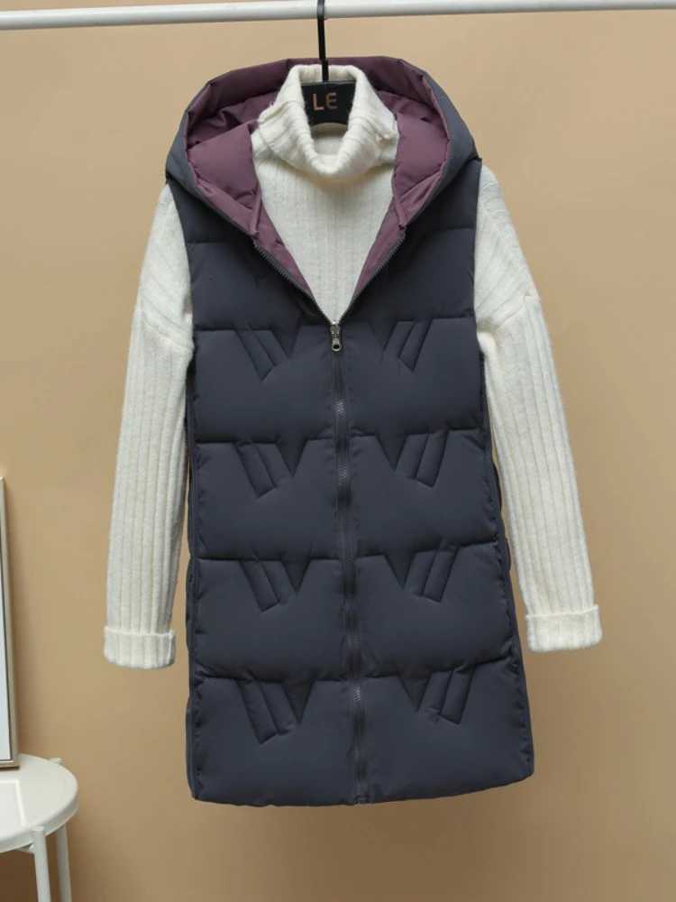 New Zipper Down Cotton Vest Women Autumn Winter Short Loose Casual Waistcoat Women Clothing Sleeveless Jacket Top Solid VintageT251128