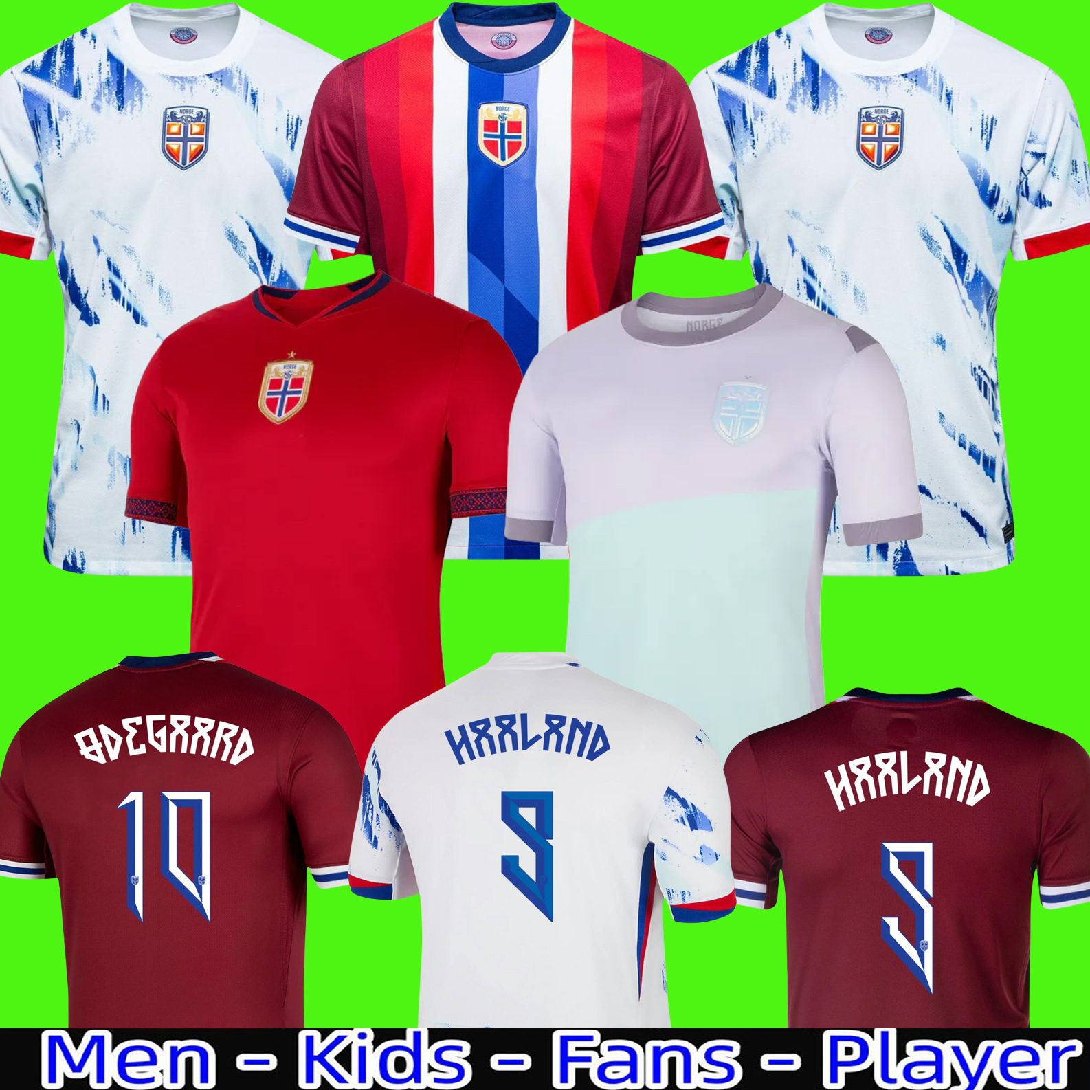 2024 2025 Norway soccer jersey 24 25 HAALAND odegaard Sorloth Berge Men Kids Football Shirts Uniforms