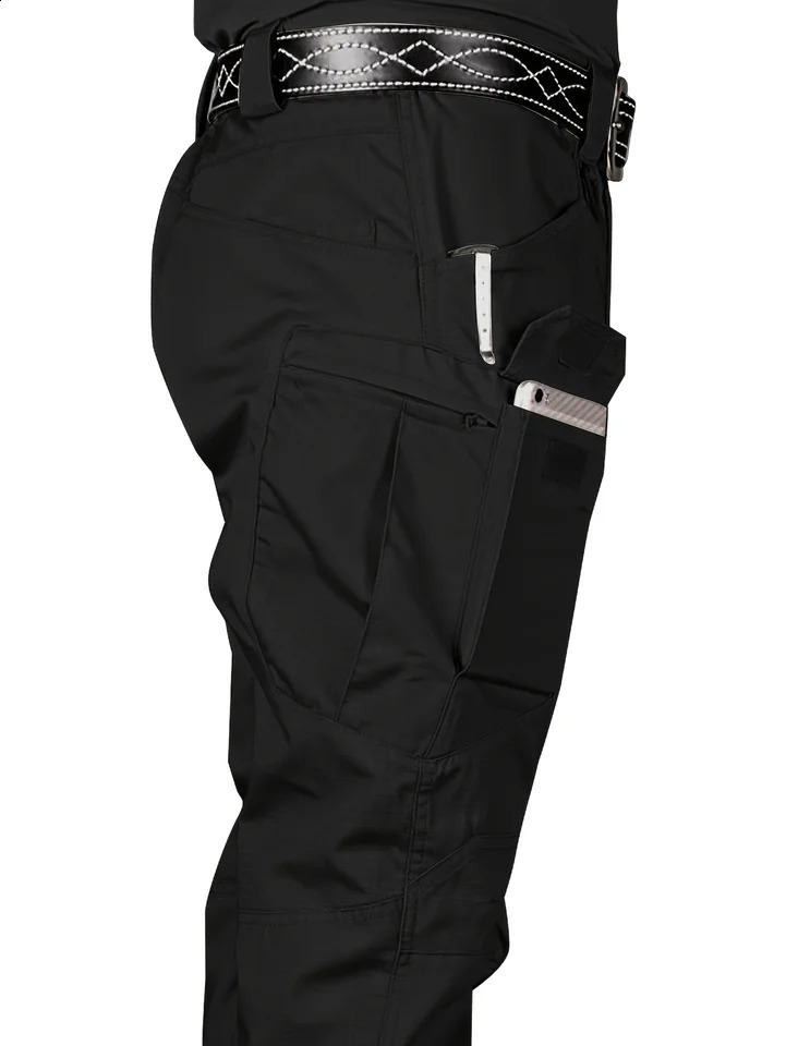 Mens outdoor multifunctional tactical pants multi pocket outdoor hiking pants waterproof wear-resistant 250422