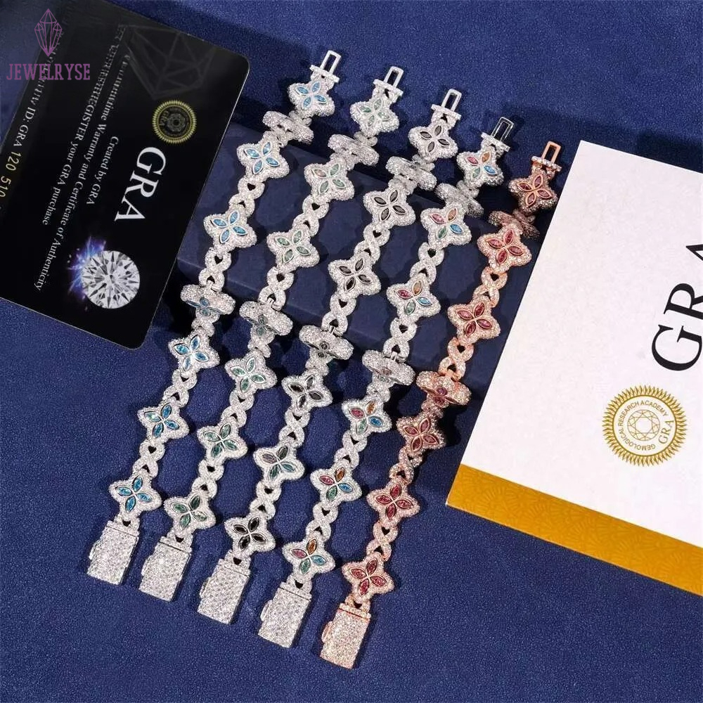 Classic Cuban link design with high-quality moissanite stones, brilliant fire shine, 10K gold plating for lasting luster. Perfect for daily wear or sp