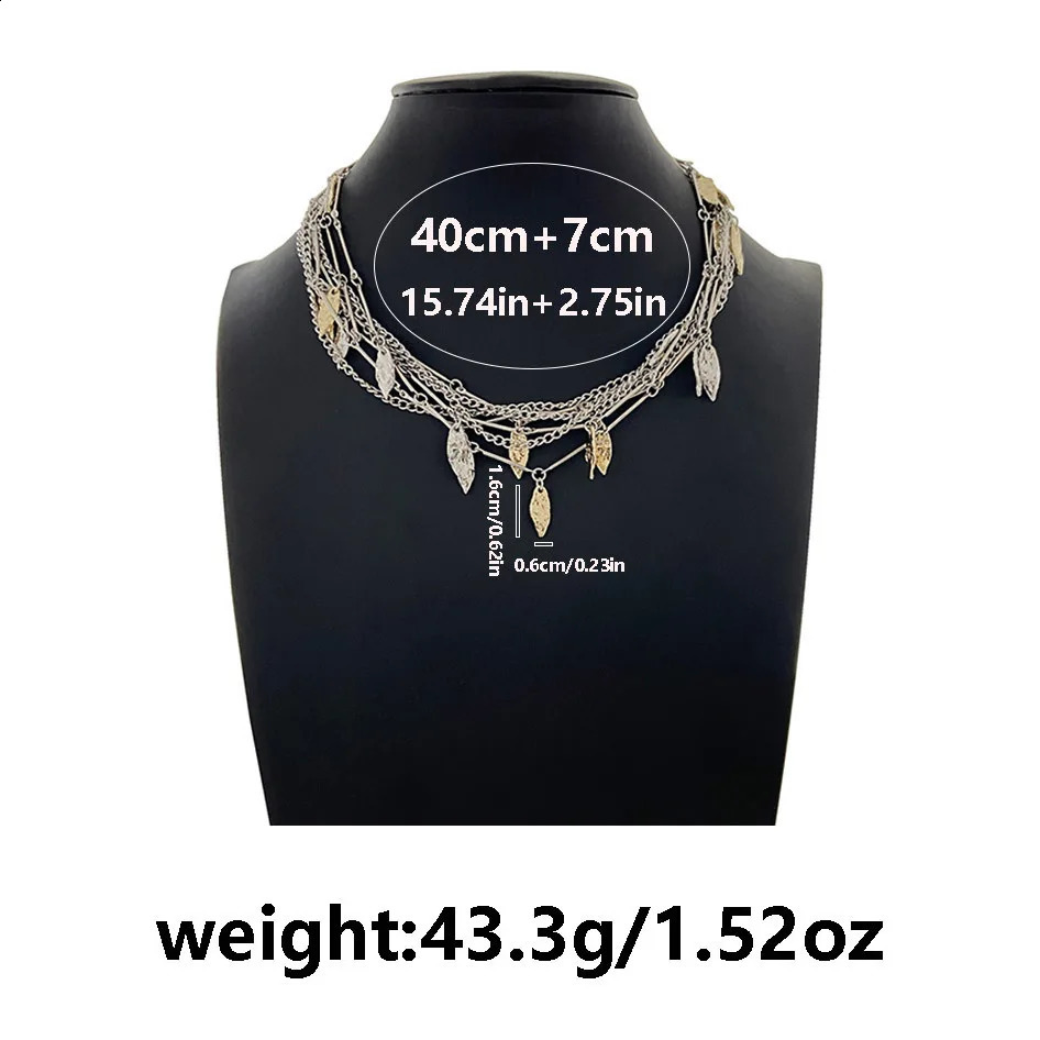 ZAA Vintage Women Jewelry Trend Metal Leaf Tassel Dangling Earrings Personalized Prom Party Accessories Girl Punk Gifts 250513