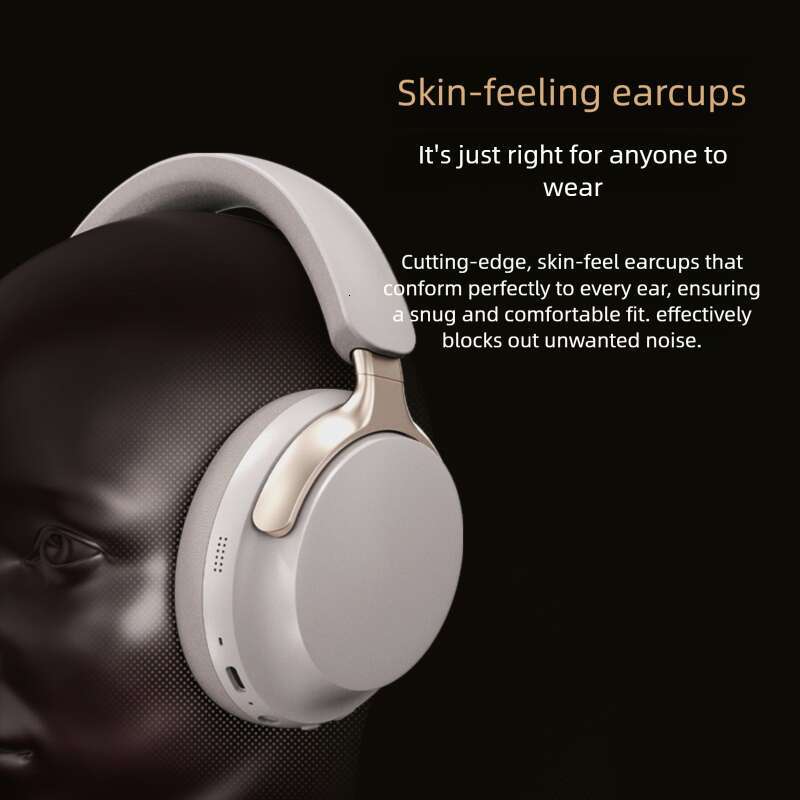 Famous Brand Designer Niche New ANC Active Noise Headphones & Earphones Eliminate HiFi High Quality Wireless Bluetooth Headphones