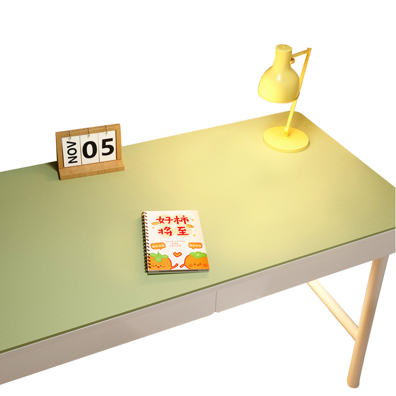 B438 ring protection eye desk mat student leather solid color coffee table mat oil proof table cloth study computer desk mat non-slip