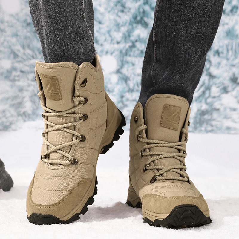 Mens boots autumn and winter waterproof casual snow boots non-slip comfort high-top outdoor boots fashion youth plus size boots 251128 - view 7