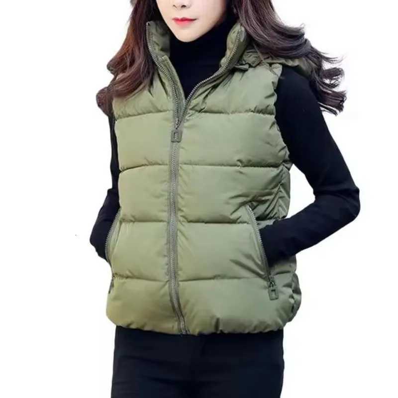 Womens Coats Sleeveless Quilted Removable Hooded Winter Puffer Vest Coat Sleeveless ClothingT251128