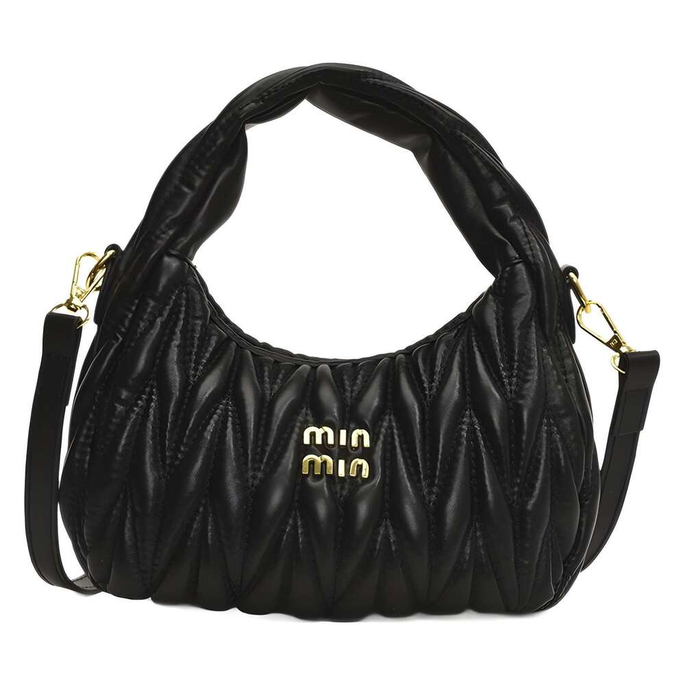 2024 New Fashionable Wrinkle Casual Simple Fashion Handheld Cross Shoulder Women's Bag