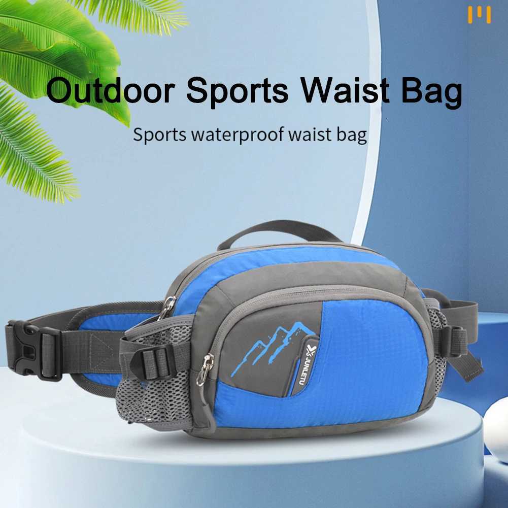 Fanny Pack Running Belt Purse Phone Pouch Women Men Bum Bag Nylon with Bottle Holder Waterproof for Running Hiking for HydrationT251128